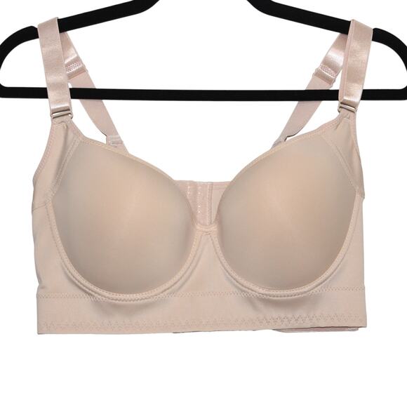 Back Smoothing Bra Full Coverage Size 36DD Beige - Picture 2 of 6